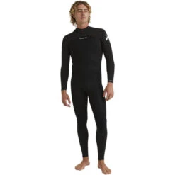 Quiksilver 2024 Hommes Prologue 5/4/3mm GBS Back Zip Combinaison Néoprène -Aqua Soldes 2024 hommes prologue 543mm gbs back zip combinaison neoprene 5