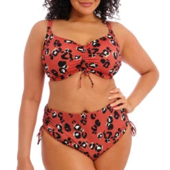 ELOMI Bas De Maillot Léopard Culotte Ajustable Kotiya 9 ELOMI Bas De Maillot Léopard Culotte Ajustable Kotiya -Aqua Soldes bas de maillot leopard culotte ajustable kotiya 2