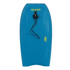 Bodyboard 100 Bleu Jaune Avec Leash Poignet -Aqua Soldes bodyboard 100 bleu jaune avec leash poignet 2