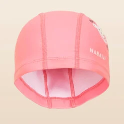 Bonnet De Bain Maille Silicone PRINT BIRD CORAIL -Aqua Soldes bonnet de bain maille silicone print bird corail 2