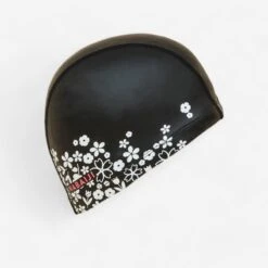 Bonnet De Bain Maille Silicone PRINT POLI BLACK