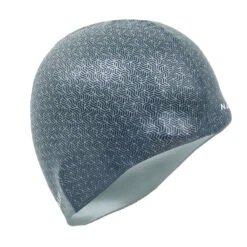BONNET DE BAIN SILICONE PRINT GEO GRIS -Aqua Soldes bonnet de bain silicone print geo gris 2