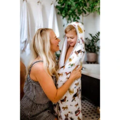 Little Unicorn Cape De Bain à Capuche - Coton - 2-5 Ans -Aqua Soldes cape de bain a capuche coton 2 5 ans 2