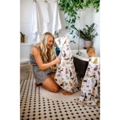 Little Unicorn Cape De Bain à Capuche - Coton - 2-5 Ans -Aqua Soldes cape de bain a capuche coton 2 5 ans 3