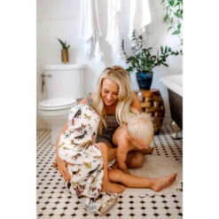 Little Unicorn Cape De Bain à Capuche - Coton - 2-5 Ans -Aqua Soldes cape de bain a capuche coton 2 5 ans 5