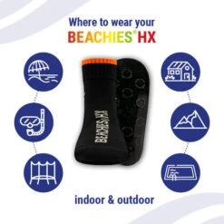 Chaussettes D'eau/Chaussettes De Plage - Unicolore Noir -Aqua Soldes chaussettes deauchaussettes de plage unicolore noir 1