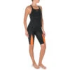 Combinaison De Compétition De Natation Fina Femme Orange Noir -Aqua Soldes combinaison de competition de natation fina femme orange noir