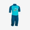 Combinaison De Natation Anti UV Bébé / Enfant Manches Courtes Bleu Imprimé Tigre -Aqua Soldes combinaison de natation anti uv bebe enfant manches courtes bleu imprime tigre