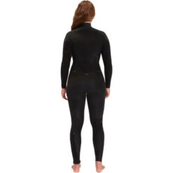 Billabong Combinaison De Surf Synergy 4/3mm- Zip Poitrine - Noir Femmes -Aqua Soldes combinaison de surf synergy 43mm zip poitrine noir femmes 4