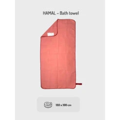 Drap De Bain Microfibre Certifié Oeko TEX, Ultra Léger, Rose, XL -Aqua Soldes drap de bain microfibre certifie oeko tex ultra leger rose xl 1