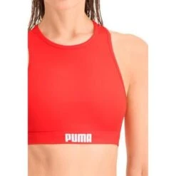 Haut à Dos Nageur Pour Femmes PUMA Swim Rouge -Aqua Soldes haut a dos nageur pour femmes puma swim rouge 2