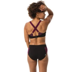 Haut De Maillot De Bain Aquagym-aquabike Femme Elea Noir Bordeaux -Aqua Soldes haut de maillot de bain aquagym aquabike femme elea noir bordeaux 5