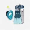 Kit De Snorkeling Masque Easybreath 540FT Freetalk Palmes Bleu Adulte Corail -Aqua Soldes kit de snorkeling masque easybreath 540ft freetalk palmes bleu adulte corail