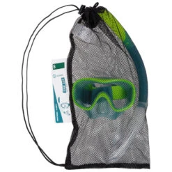 Kit Plongée Masque Et Tuba Snorkeling 100 Valve Enfant Vert Fluo -Aqua Soldes kit plongee masque et tuba snorkeling 100 valve enfant vert fluo 9