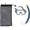 Kit Plongée Masque Et Tuba Snorkeling SNK 500 Adulte Et Enfant Gris -Aqua Soldes kit plongee masque et tuba snorkeling snk 500 adulte et enfant gris