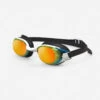 Lunettes De Natation BFIT - Verres Miroirs - Taille Unique - Noir Orange -Aqua Soldes lunettes de natation bfit verres miroirs taille unique noir orange
