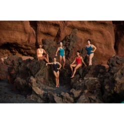 Maillot De Bain 1 Pièce Aquagym Femme Ines Rouge -Aqua Soldes maillot de bain 1 piece aquagym femme ines rouge 2