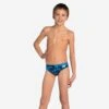Maillot De Bain Slip Enfant ARENA CAMO Bleu -Aqua Soldes maillot de bain slip enfant arena camo bleu