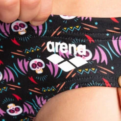 Maillot De Bain Slip Enfant ARENA SKULL Noir -Aqua Soldes maillot de bain slip enfant arena skull noir 4