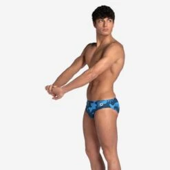 Maillot De Bain Slip Homme ARENA CAMO Bleu