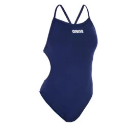 MAILLOT DE BAIN UNE PIECE FEMME ARENA SOLID TECH MARINE -Aqua Soldes maillot de bain une piece femme arena solid tech marine 3