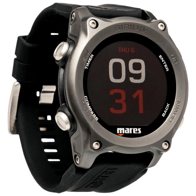Ordinateur De Plongée Mares Sirius Noir Gris 3 Ordinateur De Plongée Mares Sirius Noir Gris
