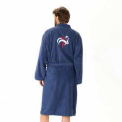 Peignoir De Bain Adulte 100% Coton Equipe De France De Football -Aqua Soldes peignoir de bain adulte 100 coton equipe de france de football 1