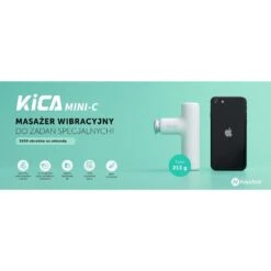 Pistolet De Massage KICA MINI C Blanc Escalade Musculation KICA -Aqua Soldes pistolet de massage kica mini c blanc escalade musculation kica 2