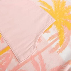 PONCHO SURF 500 ADULTE Print Sunny -Aqua Soldes poncho surf 500 adulte print sunny 3