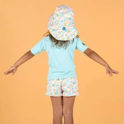 T-shirt Anti UV Bébé Manches Courtes Bleu Clair 14 T-shirt Anti UV Bébé Manches Courtes Bleu Clair -Aqua Soldes t shirt anti uv bebe manches courtes bleu clair 2