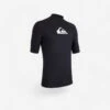 Quiksilver Tee Shirt Anti UV Homme Manches Courtes Surf Noir -Aqua Soldes tee shirt anti uv homme manches courtes surf noir
