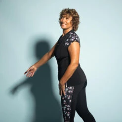 Tee Shirt Manches Courtes Aquagym-aquabike Femme Anna Sisi Noir -Aqua Soldes tee shirt manches courtes aquagym aquabike femme anna sisi noir 5