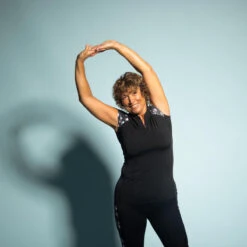 Tee Shirt Manches Courtes Aquagym-aquabike Femme Anna Sisi Noir -Aqua Soldes tee shirt manches courtes aquagym aquabike femme anna sisi noir 6