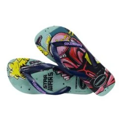 Tong Enfant à Enfiler Havaianas Star Wars - Enfant -Aqua Soldes tong enfant a enfiler havaianas star wars enfant 3