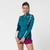 Top Anti UV Manches Longues Femme Néoprène 1.5mm - Bleu -Aqua Soldes top anti uv manches longues femme neoprene 15mm bleu